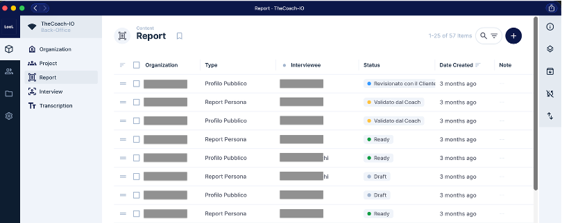 TheCoach-IO - Dashboard